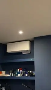 Wall‑mounted air conditioning unit installed in twickenham bedroom